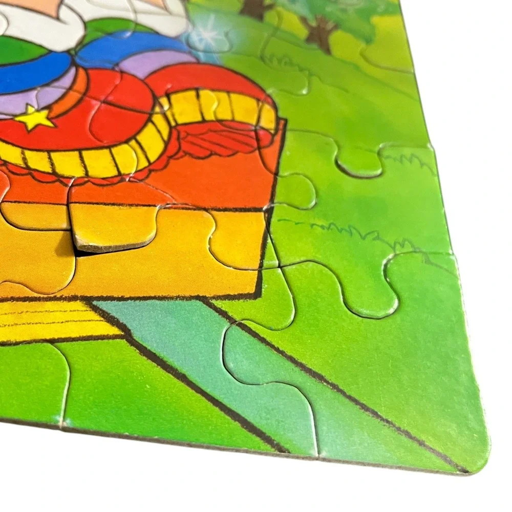 Vintage 1983 Rainbow Brite Roller Coaster 100 Piece Puzzle Golden Hallmark 80s